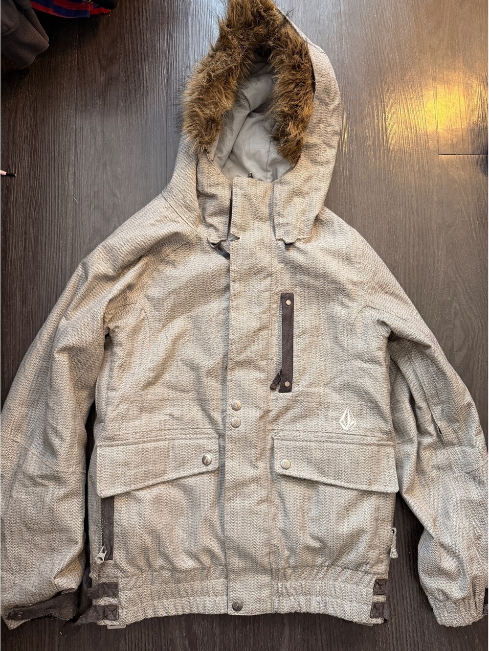 Volcom Thermonite Snowboard Ski Jacket Powder Skirt XS